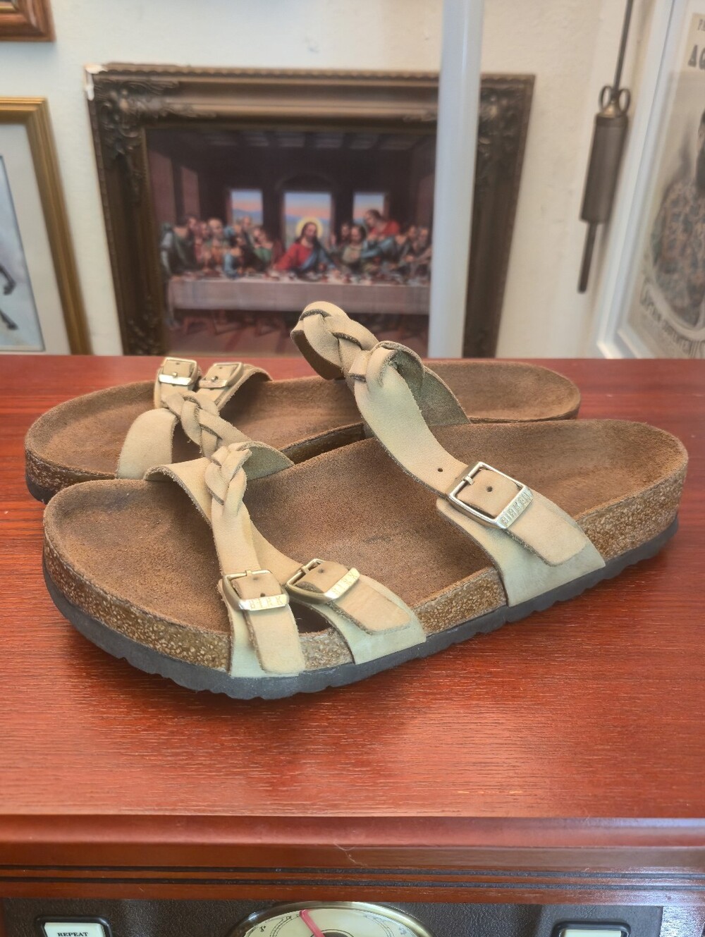 Birkenstock Sage Green Franca Braid Sandal
